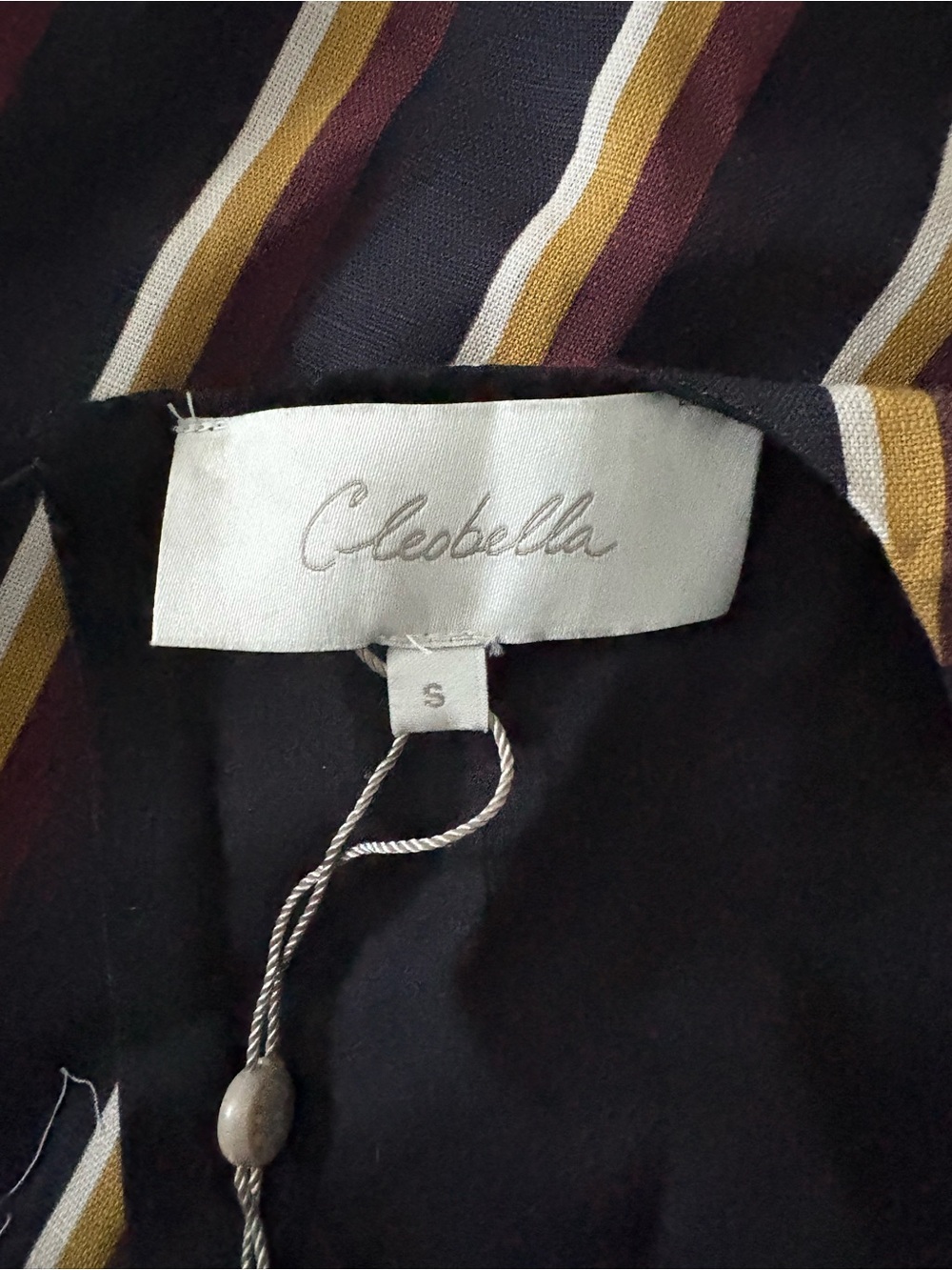 Revolve Cleobella Greta Midi Dress Striped Flutter Sleeve Tie Waist NWT S - Picture 2 of 10
